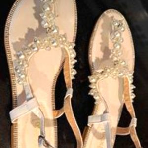 Wedding sandals. Size 9
